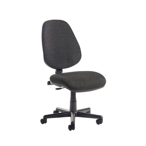 Bilbao fabric operators chair with no arms charcoal - BILB1-C