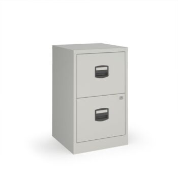 Bisley A4 home filer with 2 drawers grey - BPFA2G