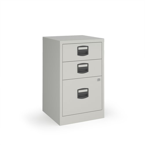 Bisley A4 home filer with 3 drawers grey - BPFA3G