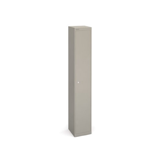 Bisley lockers with 1 door 305mm deep grey - CLK121G