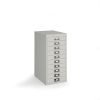 Bisley multi drawers with 10 drawers grey - B10MDG