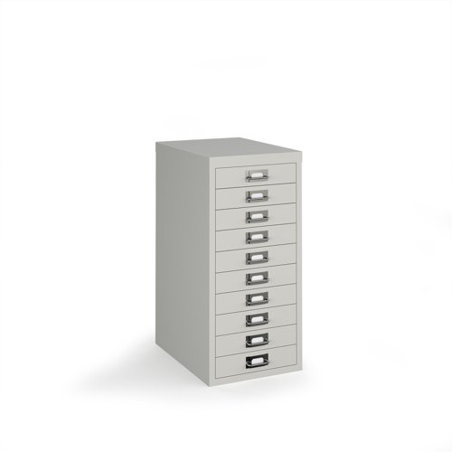 Bisley multi drawers with 10 drawers grey - B10MDG