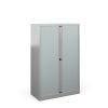 Bisley systems storage medium tambour cupboard 1570mm high silver - DST65S