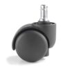 Brake loaded castor (pack of 5) 50mm black - CAS02