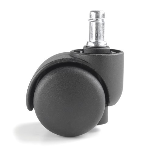 Brake loaded castor (pack of 5) 50mm black - CAS02