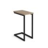 Buddy laptop table with black frame and oblong top kendal oak - BUDDY-2-K-KO