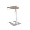 Buddy laptop table with white frame and shield top kendal oak - BUDDY-1-WH-KO
