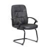 Cavalier executive visitors chair black leather faced - CAV100C1