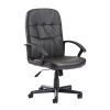 Cavalier managers chair black leather faced - CAV300T1