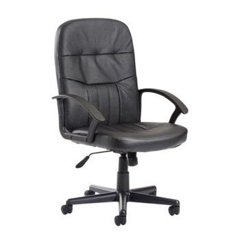 Cavalier managers chair black leather faced - CAV300T1
