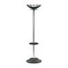 Coat & umbrella stand with 10 coat hooks and 8 umbrella hooks 1730mm high black/chrome - PMC002