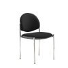 Coda multi purpose chair no arms black fabric - COD100H-BLK
