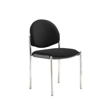 Coda multi purpose chair no arms black fabric - COD100H-BLK