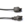 Connector lead male 3 pole connector to female 3 pole connector 1.5M black - DCL15M-B