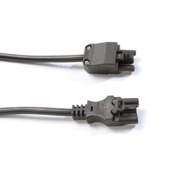 Connector lead male 3 pole connector to female 3 pole connector 1.5M black - DCL15M-B