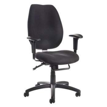 Cornwall multi functional operator chair black - CWL300K2-K