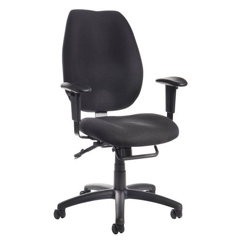 Cornwall multi functional operator chair black - CWL300K2-K