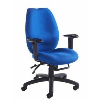 Cornwall multi functional operator chair blue - CWL300K2-B