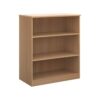 Deluxe bookcase 1200mm high with 2 shelves beech - BC12B