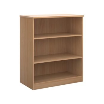 Deluxe bookcase 1200mm high with 2 shelves beech - BC12B