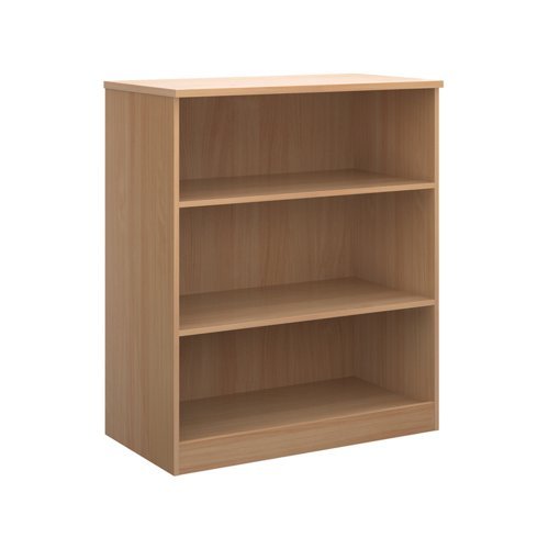 Deluxe bookcase 1200mm high with 2 shelves beech - BC12B