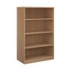 Deluxe bookcase 1600mm high with 3 shelves beech - BC16B