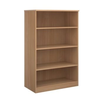 Deluxe bookcase 1600mm high with 3 shelves beech - BC16B