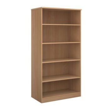 Deluxe bookcase 2000mm high with 4 shelves beech - BC20B