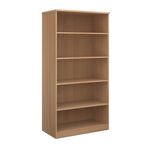 Deluxe bookcase 2000mm high with 4 shelves beech - BC20B