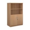 Deluxe combination unit with open top 1600mm high with 3 shelves beech - DO16B