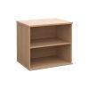 Deluxe desk high bookcase 600mm deep beech - DHBCB