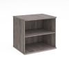 Deluxe desk high bookcase 600mm deep grey oak - DHBCGO