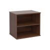 Deluxe desk high bookcase 600mm deep walnut - DHBCW