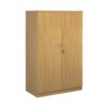 Deluxe double door cupboard 1600mm high with 3 shelves oak - BD16O