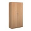 Deluxe double door cupboard 2000mm high with 4 shelves beech - BD20B