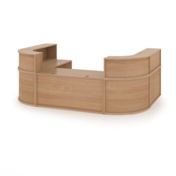 Denver extra large U-shaped complete reception unit beech - DVB03-B