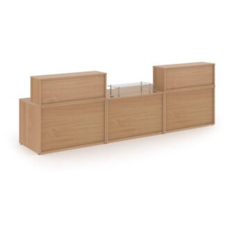 Denver large straight complete reception unit beech - DVB06-B