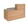 Denver medium straight complete reception unit beech - DVB01-B