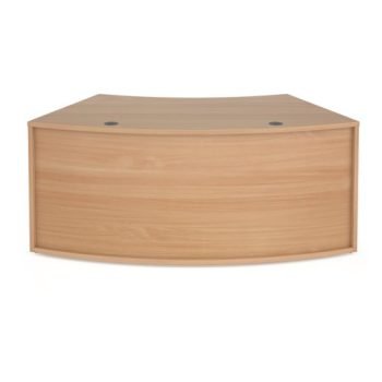 Denver reception 45? curved base unit 1800mm beech - RUHC18D-B