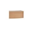 Denver reception 45? curved top unit 800mm beech - RUHC8H-B