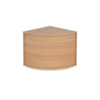 Denver reception corner base unit 800mm x 800mm beech - RUC8D-B