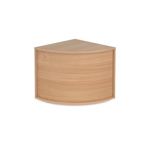 Denver reception corner base unit 800mm x 800mm beech - RUC8D-B