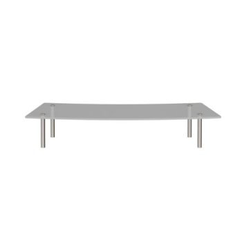 Denver reception glass shelf 800mm curved - RU8GS-C