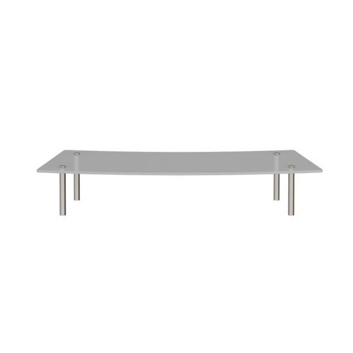 Denver reception glass shelf 800mm curved - RU8GS-C
