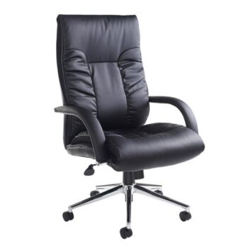Derby high back executive chair black faux leather - DER300T1-BLK