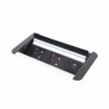 Eclipse in-table rollover power module 2 x UK sockets 1 x TUF (A&C connectors) USB charger black/silver - ENDD1-K