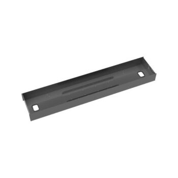 Elev8 lower cable channel with cover for back-to-back 1200mm desks black - EV-LCC-854-K