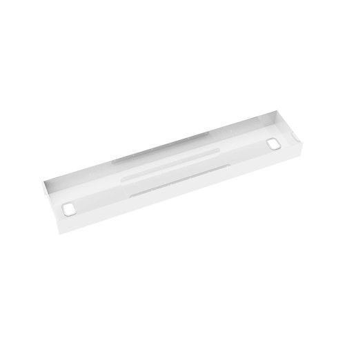 Elev8 lower cable channel with cover for back-to-back 1200mm desks white - EV-LCC-854-WH