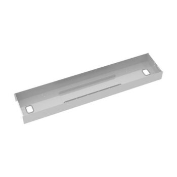 Elev8 lower cable channel with cover for back-to-back 1400mm desks silver - EV-LCC-1054-S