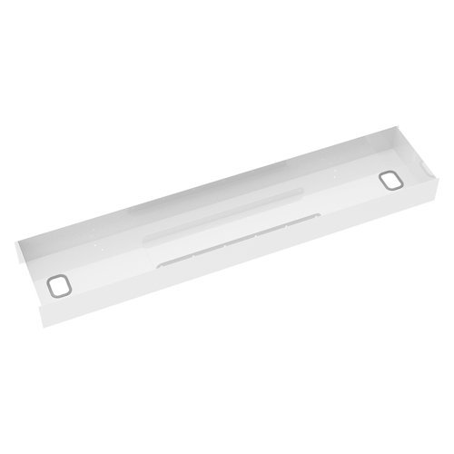 Elev8 lower cable channel with cover for back-to-back 1600mm desks white - EV-LCC-1254-WH